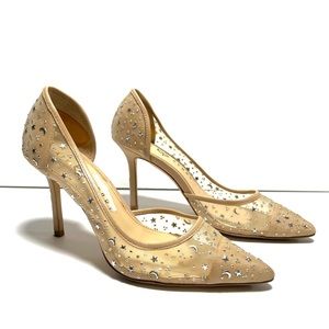 Katy Perry The Anne Nude Mesh Moon & Stars Pump Heels Women Size 6
